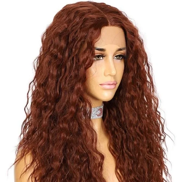 24 inch Lace Front T Part Curly Wig